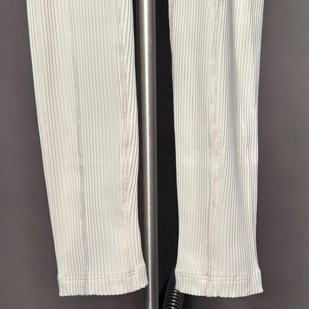 NWT YEAR OF OURS Ribbed Football Leggings Lace-Up Pants • White • XS - Picture 10 of 14
